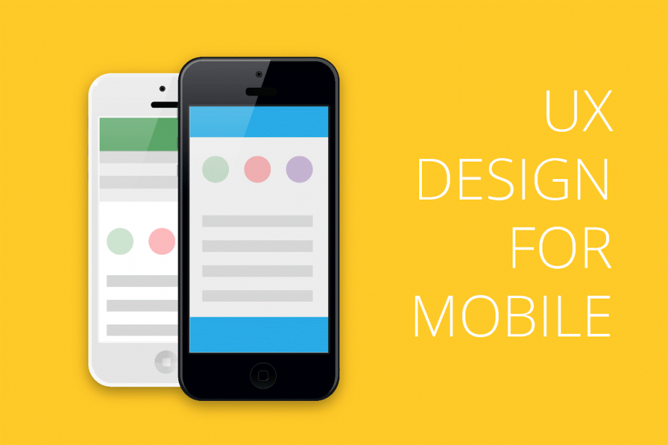 UX дизайн для мобильных устройств - инфографика
